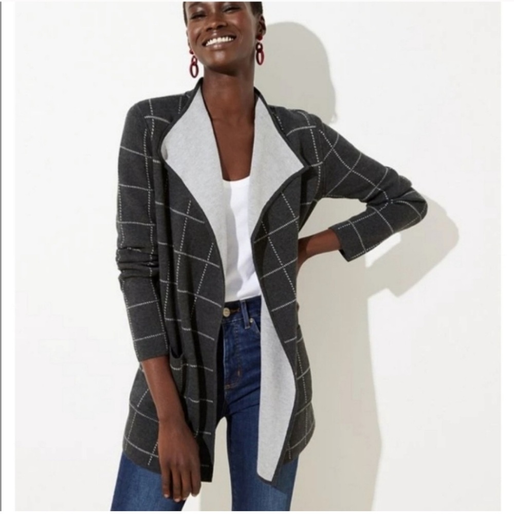 Loft Reversible Grey Coatigan